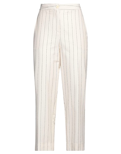 SEMICOUTURE Casual trouser Ivory 100% Cotton