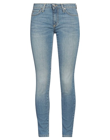 ROŸ ROGER'S Denim trousers Blue 98% Cotton, 2% Rubber