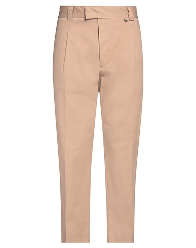I'M BRIAN Casual trouser Beige 98% Cotton, 2% Elastane