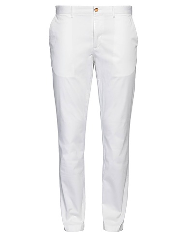 MICHAEL KORS MENS Casual trouser BIANCO 66% Cotton, 31% Tencel™ Lyocell, 3% Elastic fibres