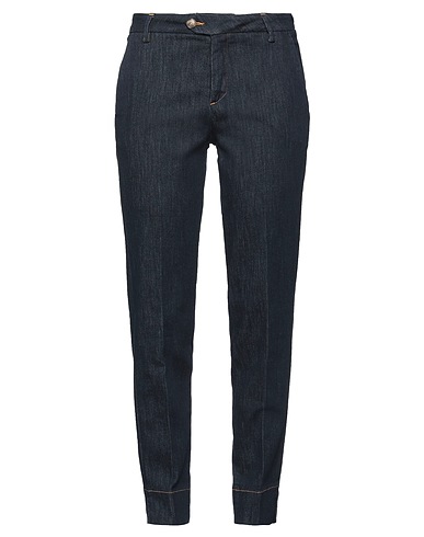 BONHEUR Denim trousers Blue 98% Cotton, 2% Elastane