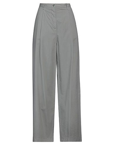 MERCI ITALIA Casual pants Grey 97% Cotton, 3% Elastane