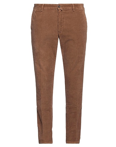 EXIGO Casual pants Brown 97% Cotton, 3% Elastane