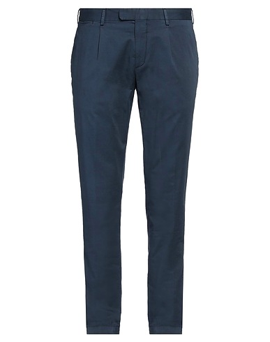 DEVORE INCIPIT Casual pants Navy 93% Cotton, 6% Silk, 1% Elastane