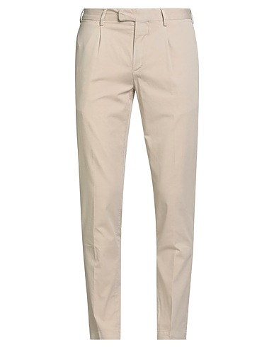 DEVORE INCIPIT Casual pants Sand 93% Cotton, 6% Silk, 1% Elastane