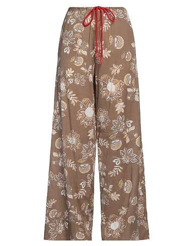 MERCI ITALIA Casual trouser Khaki 100% Cotton