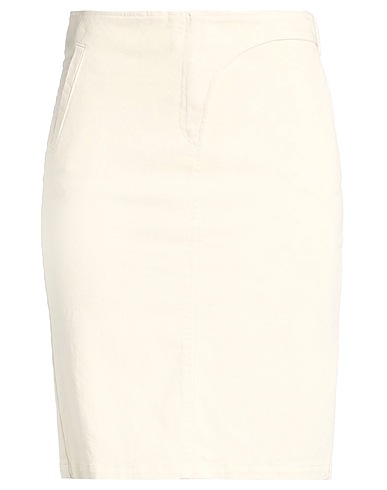 MERCI ITALIA Mini skirt AVORIO 97% Polyester, 3% Elastane