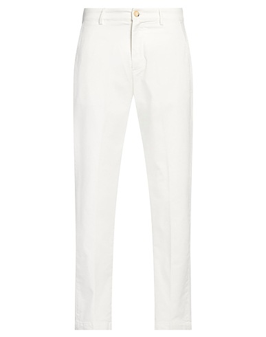 TRUE NYC® Casual pants White 97% Cotton, 3% Elastane