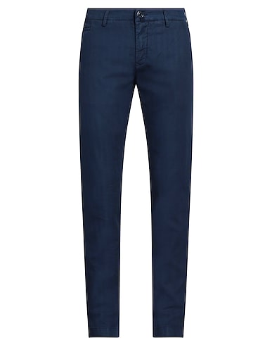 JACOB COHЁN Chinos BLU NAVY 69% Cotton, 29% Linen, 2% Elastane, Polyester