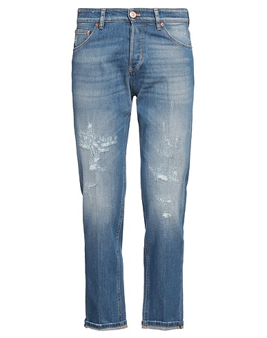 PT Torino Denim trousers Blue 99% Cotton, 1% Elastane