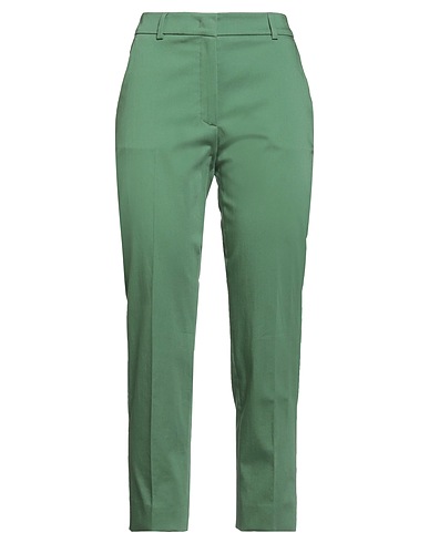 WEEKEND MAX MARA Casual pants Green 98% Cotton, 2% Elastane