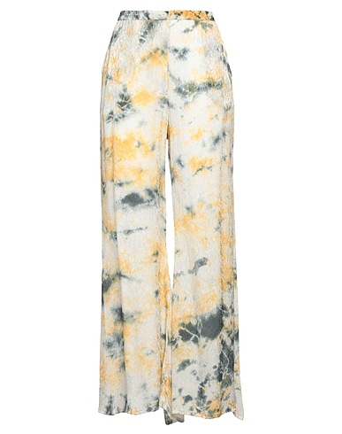 MES DEMOISELLES Casual pants Yellow 100% Viscose