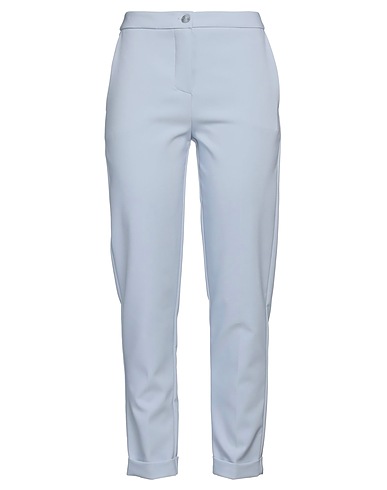 SANDRO FERRONE Casual pants Sky blue 90% Polyester, 10% Elastane