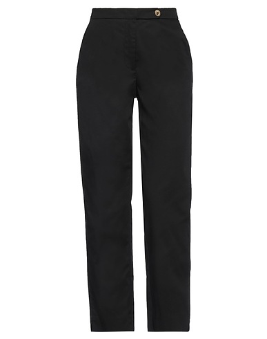 MERCI ITALIA Casual pants Black 97% Cotton, 3% Elastane
