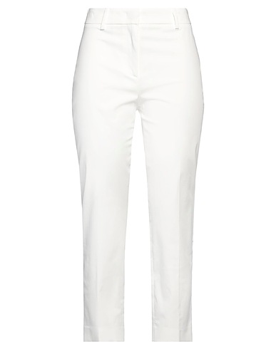 WEEKEND MAX MARA Pantalone Bianco 97% Cotone, 3% Elastan