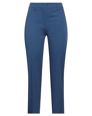WEEKEND MAX MARA Casual trouser Navy blue 97% Cotton, 3% Elastane