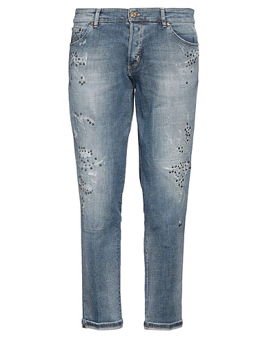 PT Torino Denim trousers Blue 98% Cotton, 2% Elastane