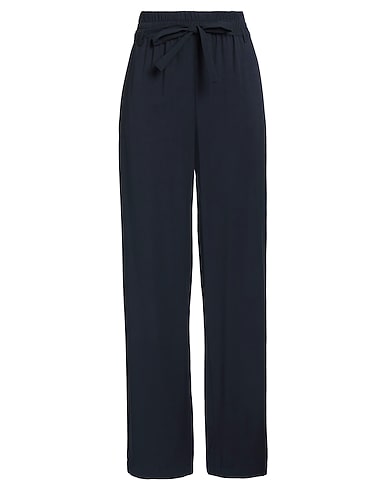 SANDRO FERRONE Casual trouser Midnight blue 90% Viscose, 10% Polyester