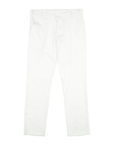 BIEN HABILLE Casual pants White 70% Cotton, 22% Polyester, 8% Linen