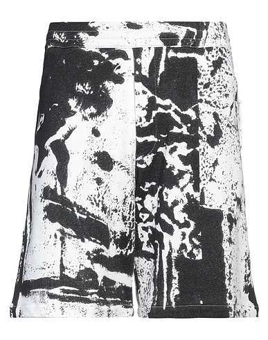 MCQUEEN Shorts & Bermuda Charcoal 100% Cotton