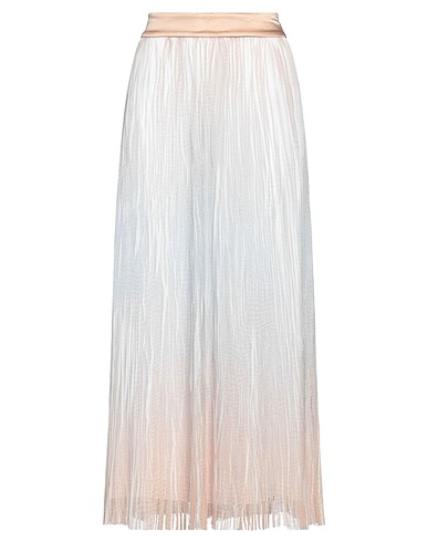 PESERICO Maxi Skirts Sky blue 100% Polyester, Silk, Elastane