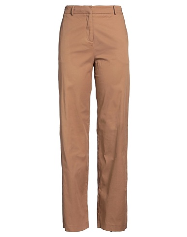 GRIFONI Casual pants Camel 97% Cotton, 3% Elastane