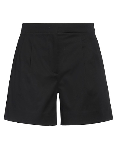 MAX MARA STUDIO Shorts & Bermuda Black 95% Cotton, 5% Elastane