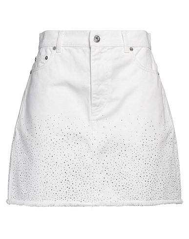JW ANDERSON Denim skirt White 100% Cotton