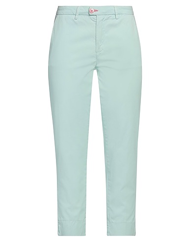 BARONIO Casual trouser Light green 98% Cotton, 2% Elastane