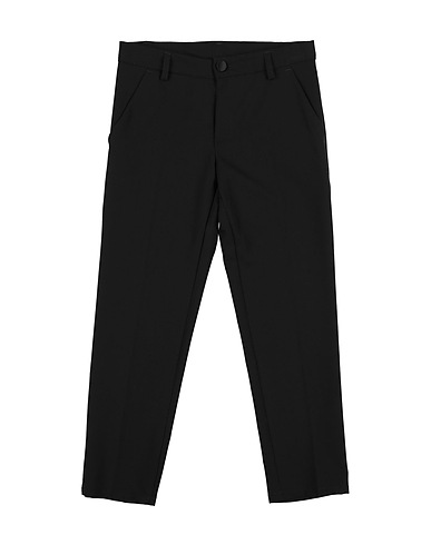 EMANUEL PRIS Pantalone Nero 70% Poliestere, 24% Viscosa, 6% Elastan