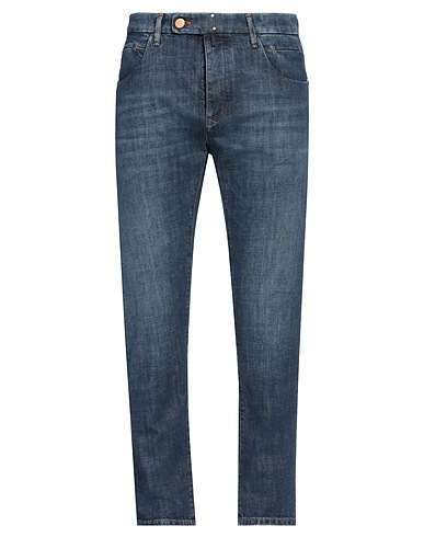 INCOTEX Denim trousers Blue 98% Cotton, 2% Elastane