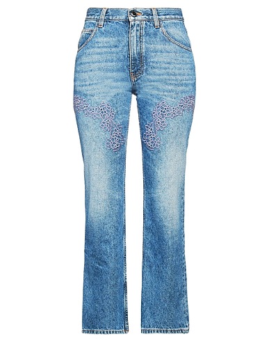 CHLOÉ Bootcut Jeans Blue 87% Cotton, 13% Hemp, Polyester