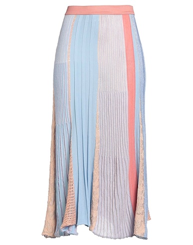 ROBERTO COLLINA Midi skirt 39% Cotton, 24% Viscose, 19% Linen, 18% Polyester