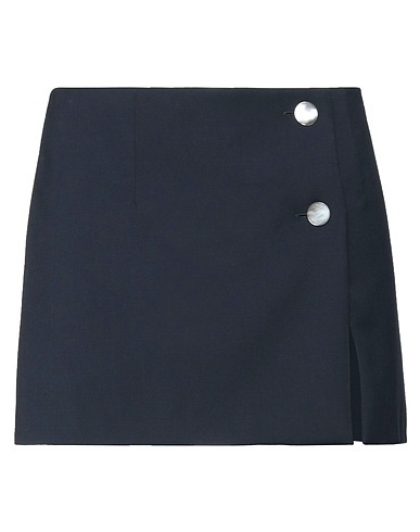 NINEMINUTES Mini skirt Midnight blue 54% Polyester, 44% Wool, 2% Elastane