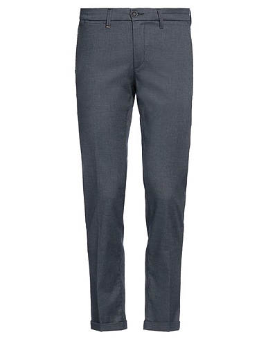 RE_HASH Casual pants Navy 74% Cotton, 23% Polyester, 3% Elastane