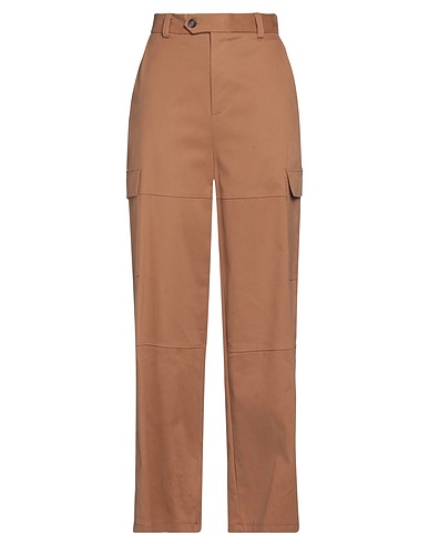 KING KONG Casual pants Camel 97% Cotton, 3% Elastane