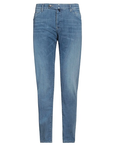 INCOTEX Denim pants Blue 72% Cotton, 14% Viscose, 12% Polyester, 2% Elastane