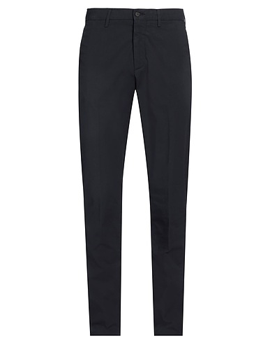 DUNHILL Casual pants Midnight blue 97% Cotton, 3% Elastane