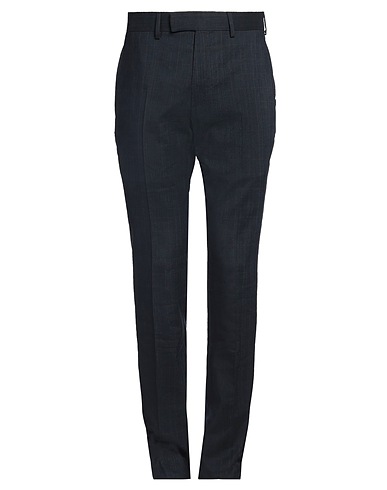 DUNHILL Casual trouser Midnight blue 73% Wool, 25% Linen, 2% Silk