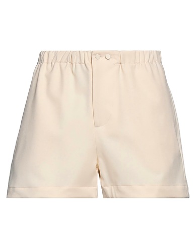 N°21 Shorts & Bermuda Beige 53% Polyester, 43% Wool, 4% Elastane