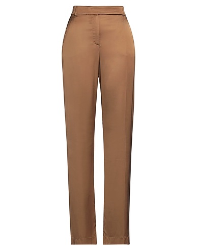 HEBE STUDIO Casual trouser Camel 100% Viscose