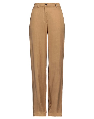 MYTHS Casual trouser Beige 77% Viscose, 23% Linen