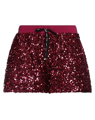 LIU •JO Shorts & Bermuda Garnet 100% Polyester, Cotton, Elastane