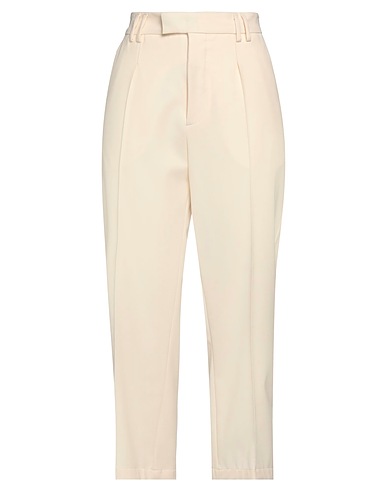 N°21 Casual pants Cream 53% Polyester, 43% Wool, 4% Elastane