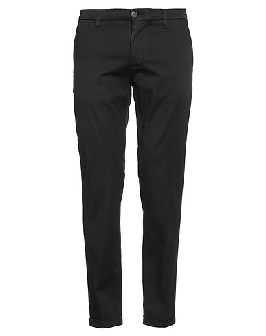 RE_HASH Casual trouser Black 55% Cotton, 42% Tencel™ Lyocell, 3% Elastane