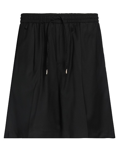 BRIGLIA 1949 Shorts & Bermuda Black 100% Virgin Wool