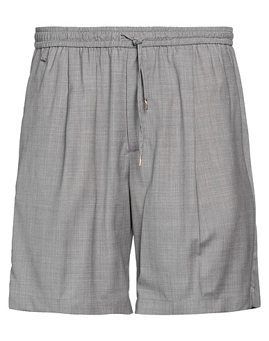 BRIGLIA 1949 Shorts & Bermuda Grigio 100% Lana Vergine
