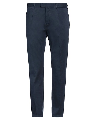 DEVORE INCIPIT Casual pants Navy 93% Cotton, 6% Silk, 1% Elastane
