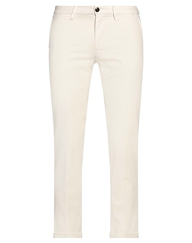RE_HASH Casual trouser Ivory 98% Cotton, 2% Elastane
