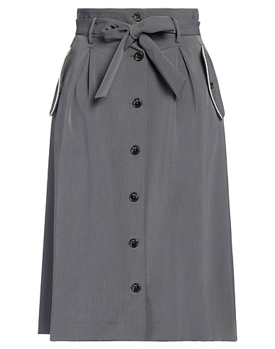 ALESSIA SANTI Midi skirt Grey 71% Polyester, 23% Viscose, 6% Elastane